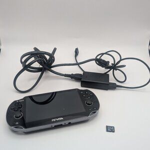 Sony PlayStation PS Vita PCH-1001 Console + 32GB Memory Card + Charger – Tested